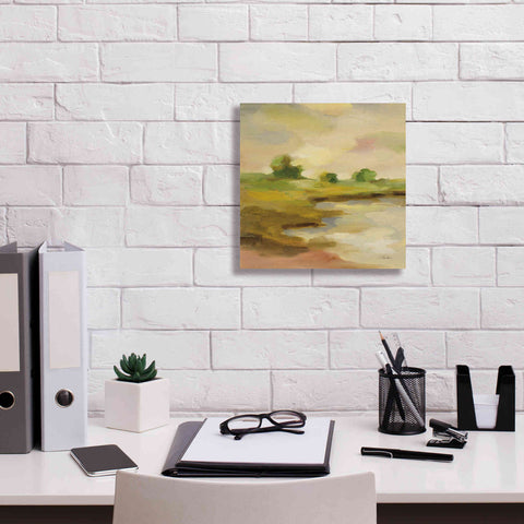 Image of Epic Art 'Chartreuse Fields II' by Silvia Vassileva, Canvas Wall Art,12 x 12