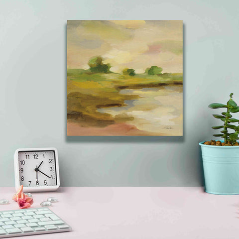 Image of Epic Art 'Chartreuse Fields II' by Silvia Vassileva, Canvas Wall Art,12 x 12