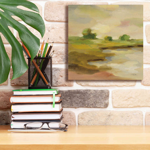 Image of Epic Art 'Chartreuse Fields II' by Silvia Vassileva, Canvas Wall Art,12 x 12