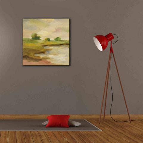 Image of Epic Art 'Chartreuse Fields II' by Silvia Vassileva, Canvas Wall Art,26 x 26