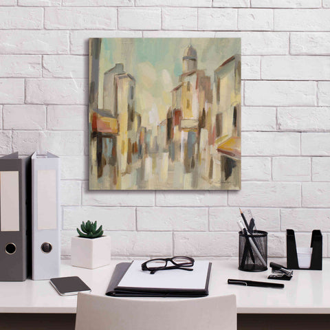 Image of Epic Art 'Pastel Street I' by Silvia Vassileva, Canvas Wall Art,18 x 18