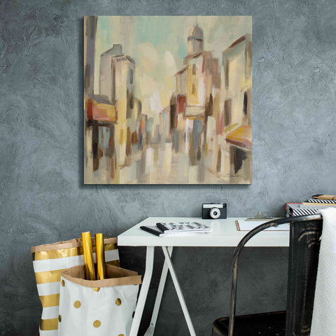 Image of Epic Art 'Pastel Street I' by Silvia Vassileva, Canvas Wall Art,26 x 26