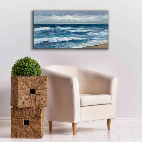 Image of 'Indigo Sea 2' by Silvia Vassileva, Canvas Wall Art,40 x 20