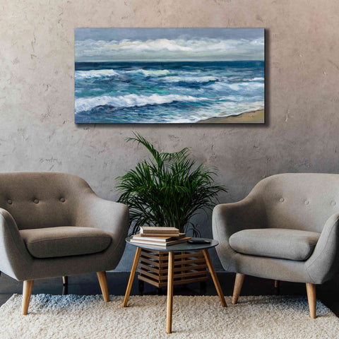 Image of 'Indigo Sea 2' by Silvia Vassileva, Canvas Wall Art,60 x 30