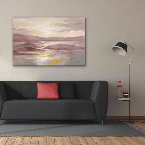 Image of 'Pink and Gold Landscape' by Silvia Vassileva, Canvas Wall Art,60 x 40