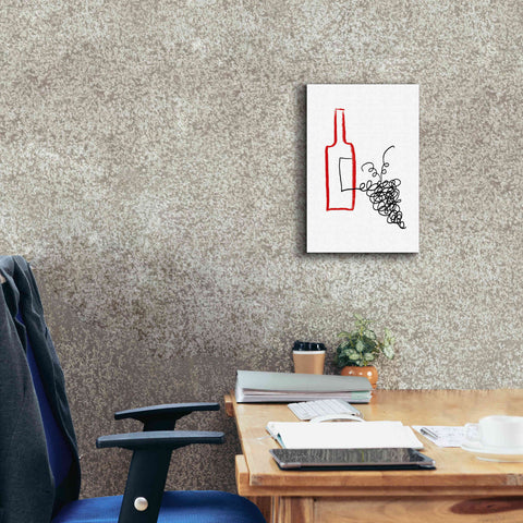Image of 'A Good Wine' by Cesare Bellassai, Canvas Wall Art,12 x 18
