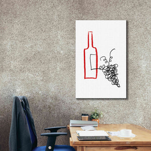'A Good Wine' by Cesare Bellassai, Canvas Wall Art,26 x 40