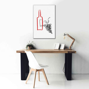 'A Good Wine' by Cesare Bellassai, Canvas Wall Art,26 x 40