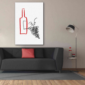 'A Good Wine' by Cesare Bellassai, Canvas Wall Art,40 x 60