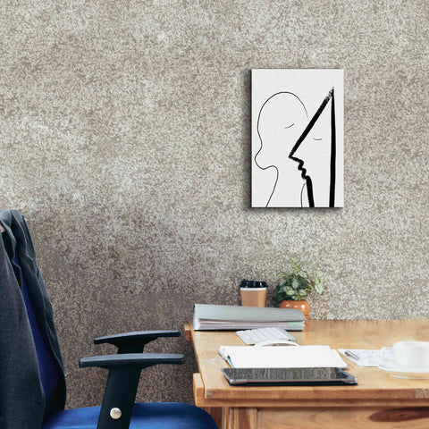 Image of 'A Sweet Kiss' by Cesare Bellassai, Canvas Wall Art,12 x 18