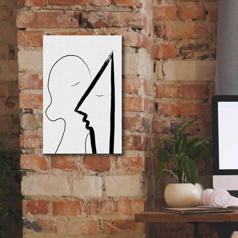 Image of 'A Sweet Kiss' by Cesare Bellassai, Canvas Wall Art,12 x 18