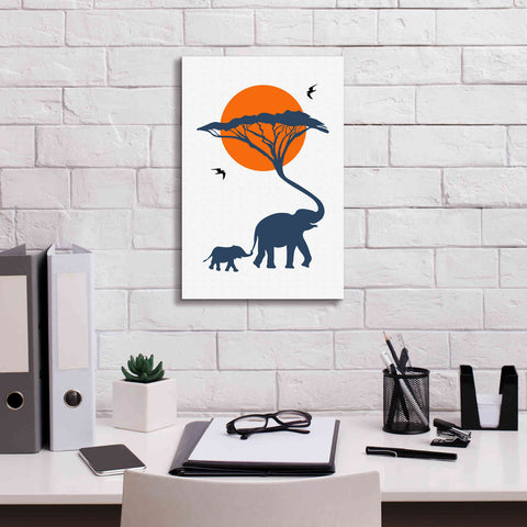 Image of 'Africa Family' by Cesare Bellassai, Canvas Wall Art,12 x 18