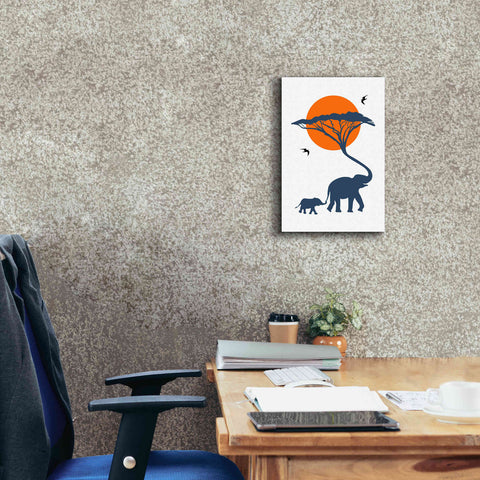 Image of 'Africa Family' by Cesare Bellassai, Canvas Wall Art,12 x 18