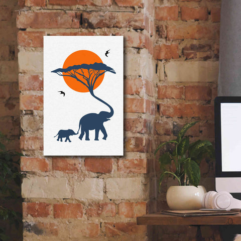 Image of 'Africa Family' by Cesare Bellassai, Canvas Wall Art,12 x 18