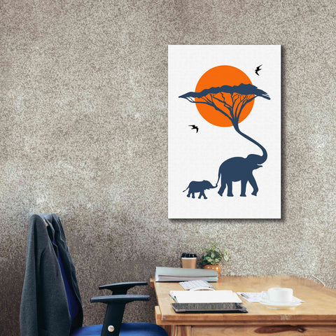 Image of 'Africa Family' by Cesare Bellassai, Canvas Wall Art,26 x 40