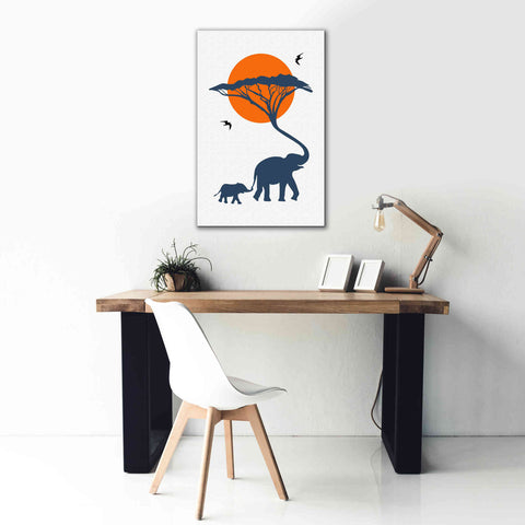 Image of 'Africa Family' by Cesare Bellassai, Canvas Wall Art,26 x 40