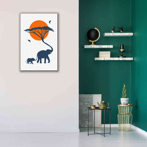 Image of 'Africa Family' by Cesare Bellassai, Canvas Wall Art,26 x 40