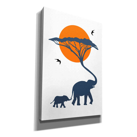 Image of 'Africa Family' by Cesare Bellassai, Canvas Wall Art,12x18x1.1x0,18x26x1.1x0,26x40x1.74x0,40x60x1.74x0