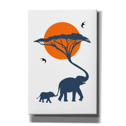 Image of 'Africa Family' by Cesare Bellassai, Canvas Wall Art,12x18x1.1x0,18x26x1.1x0,26x40x1.74x0,40x60x1.74x0