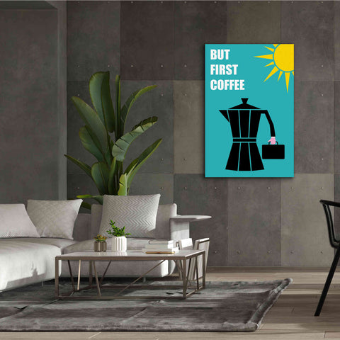 Image of 'But First Coffee' by Cesare Bellassai, Canvas Wall Art,40 x 60