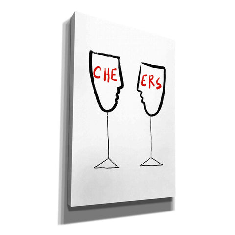 Image of 'Cheers' by Cesare Bellassai, Canvas Wall Art,12x18x1.1x0,18x26x1.1x0,26x40x1.74x0,40x60x1.74x0
