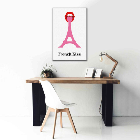 Image of 'French Kiss' by Cesare Bellassai, Canvas Wall Art,26 x 40