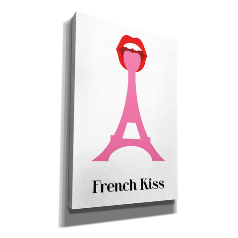 Image of 'French Kiss' by Cesare Bellassai, Canvas Wall Art,12x18x1.1x0,18x26x1.1x0,26x40x1.74x0,40x60x1.74x0