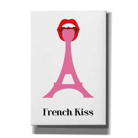 Image of 'French Kiss' by Cesare Bellassai, Canvas Wall Art,12x18x1.1x0,18x26x1.1x0,26x40x1.74x0,40x60x1.74x0