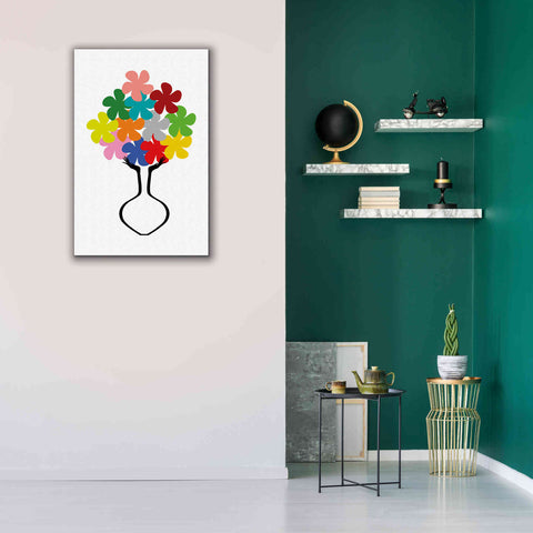 Image of 'Holding Some Flowers' by Cesare Bellassai, Canvas Wall Art,26 x 40