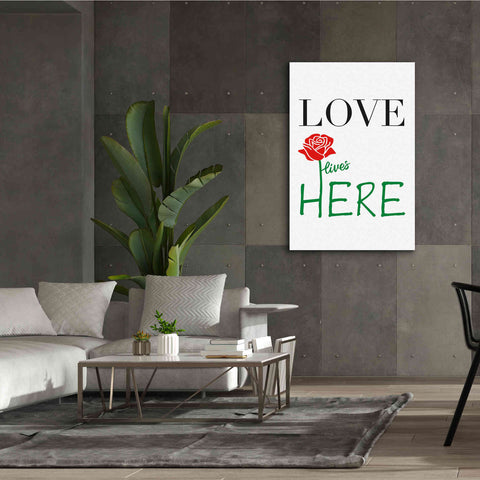 Image of 'Love Lives Here' by Cesare Bellassai, Canvas Wall Art,40 x 60