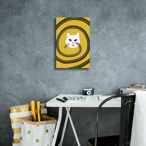 Image of 'Meow' by Cesare Bellassai, Canvas Wall Art,12 x 18
