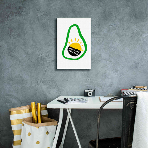 Image of 'Morning Avocado' by Cesare Bellassai, Canvas Wall Art,12 x 18