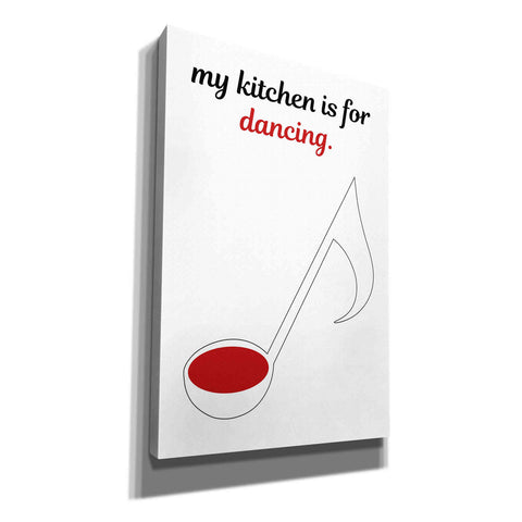 Image of 'My Kitchen is for Dancing' by Cesare Bellassai, Canvas Wall Art,12x18x1.1x0,18x26x1.1x0,26x40x1.74x0,40x60x1.74x0