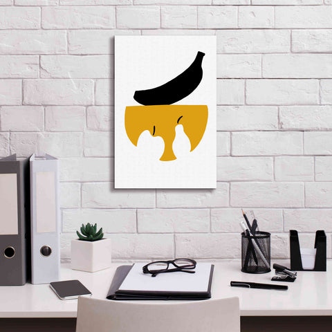 Image of 'Still Life with Black Banana' by Cesare Bellassai, Canvas Wall Art,12 x 18