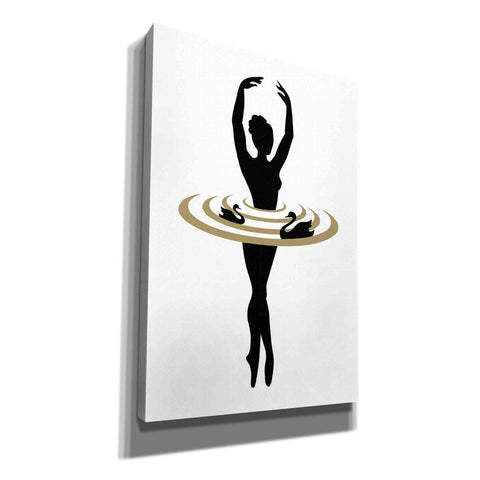 Image of 'The Black Swan' by Cesare Bellassai, Canvas Wall Art,12x18x1.1x0,18x26x1.1x0,26x40x1.74x0,40x60x1.74x0