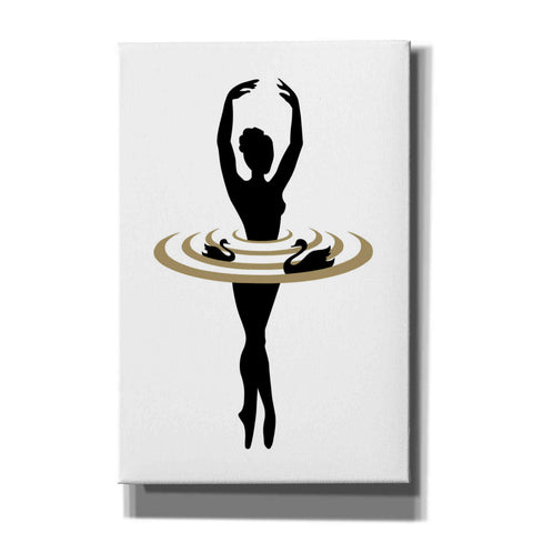 Image of 'The Black Swan' by Cesare Bellassai, Canvas Wall Art,12x18x1.1x0,18x26x1.1x0,26x40x1.74x0,40x60x1.74x0