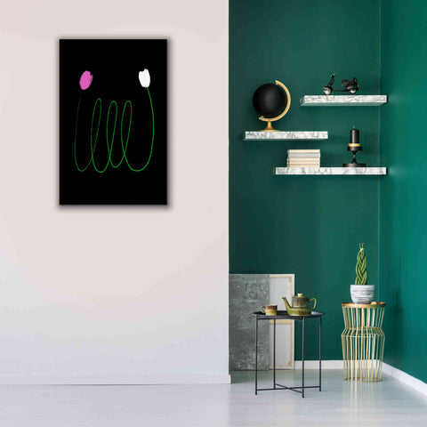 Image of 'Two Tulips' by Cesare Bellassai, Canvas Wall Art,26 x 40