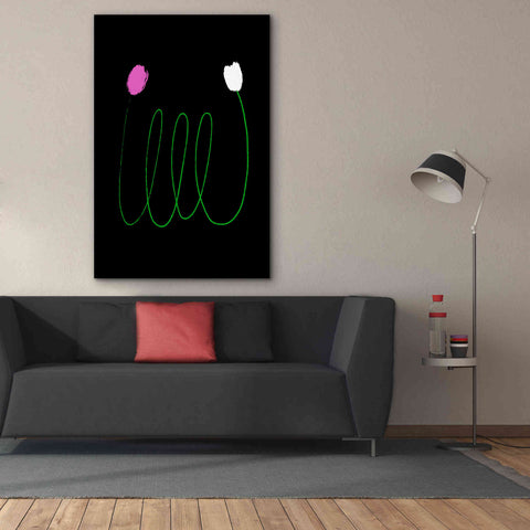 Image of 'Two Tulips' by Cesare Bellassai, Canvas Wall Art,40 x 60