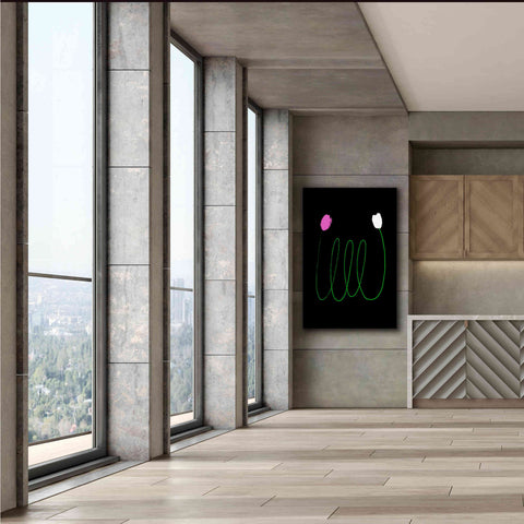 Image of 'Two Tulips' by Cesare Bellassai, Canvas Wall Art,40 x 60