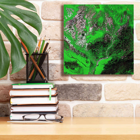 Image of 'Earth as Art: Araca River' Canvas Wall Art,12 x 12