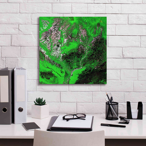 Image of 'Earth as Art: Araca River' Canvas Wall Art,18 x 18