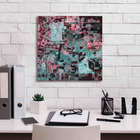 Image of 'Earth as Art: Bolivia Deforestation' Canvas Wall Art,18 x 18