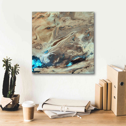 Image of 'Earth as Art: Dasht-e Kenir ' Canvas Wall Art,18 x 18