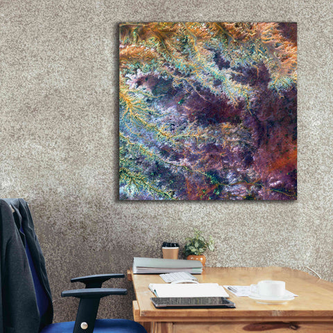 Image of 'Earth as Art: Ghadamis River' Canvas Wall Art,37 x 37