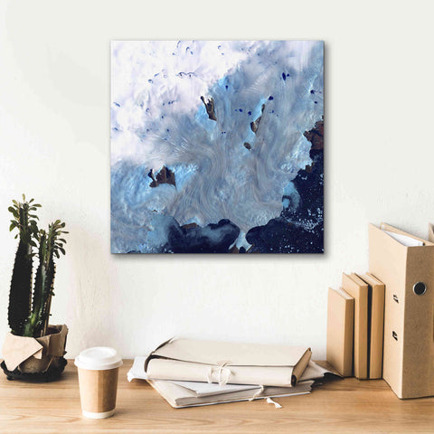 Image of 'Earth as Art: Greenland Coast' Canvas Wall Art,18 x 18