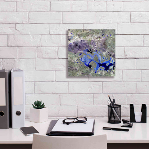 Image of 'Earth as Art: Lake Carnegie' Canvas Wall Art,12 x 12