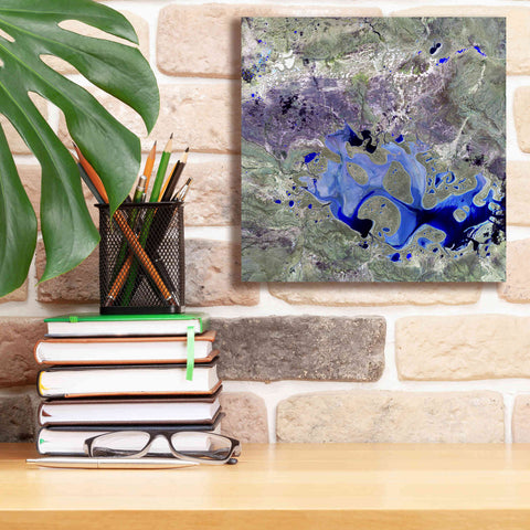 Image of 'Earth as Art: Lake Carnegie' Canvas Wall Art,12 x 12