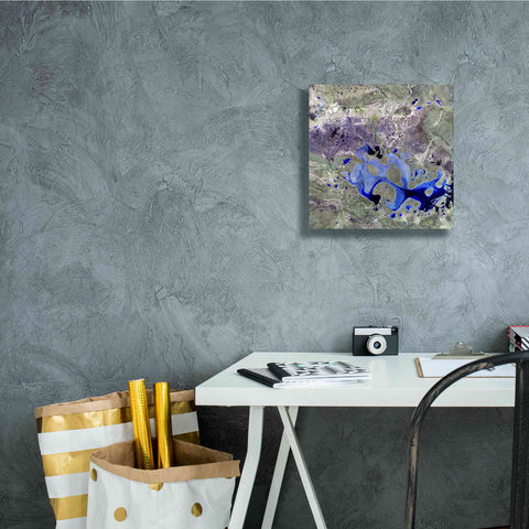 Image of 'Earth as Art: Lake Carnegie' Canvas Wall Art,12 x 12
