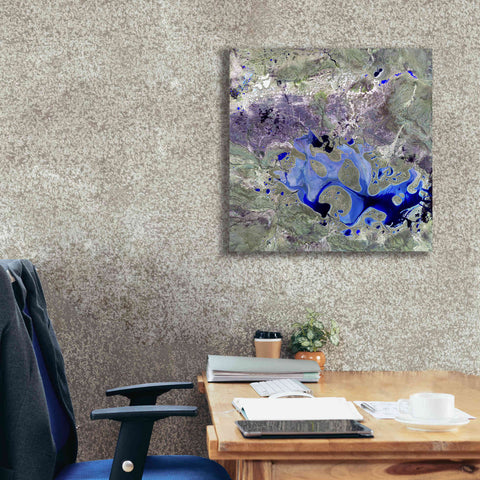 Image of 'Earth as Art: Lake Carnegie' Canvas Wall Art,26 x 26