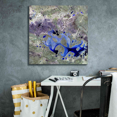 Image of 'Earth as Art: Lake Carnegie' Canvas Wall Art,26 x 26
